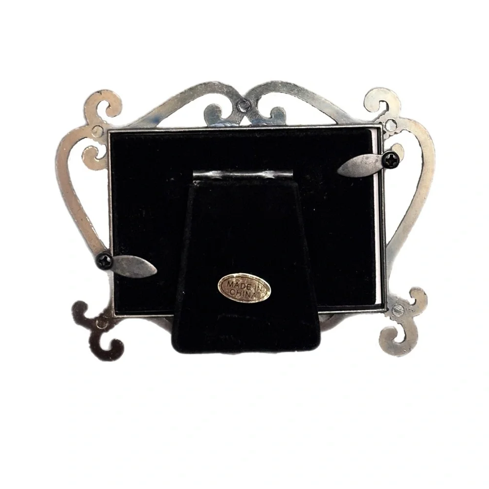 NEW Almost Vintage Pewter Picture Frames 3x2 Set of 5 Benton Collection